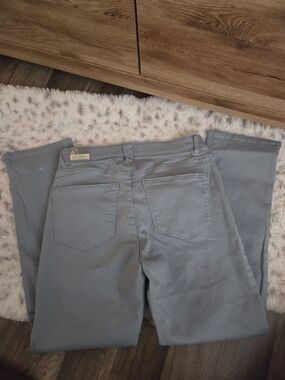 Women Wit & Wisdom Slate Blue Straight-Leg Pants